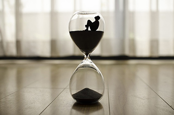 A sand clock