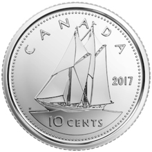 Canada 10 cent coin