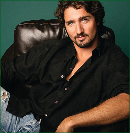 Prime minister Trudeau on the chair