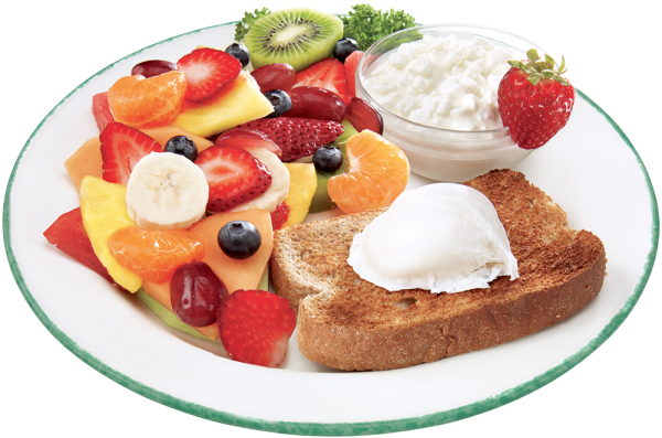 toasts with fruits