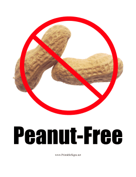 Peanut allergy sign
