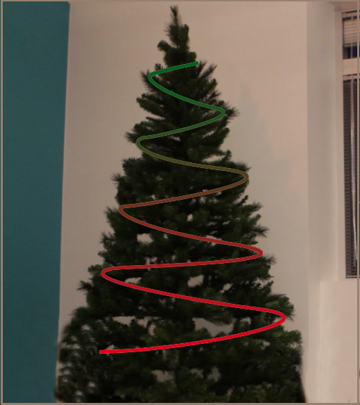 How to put the lights on the tree