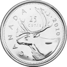 canada 25 cent coin