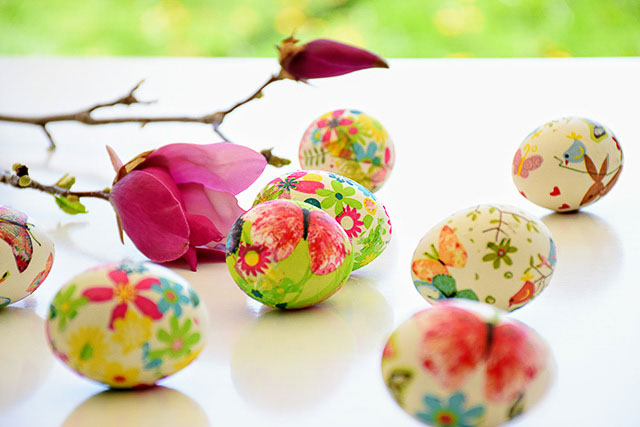 easter painted eggs