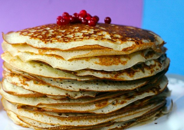  a stack of pancakes