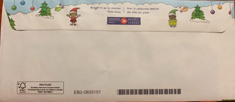 the back of Santa letter